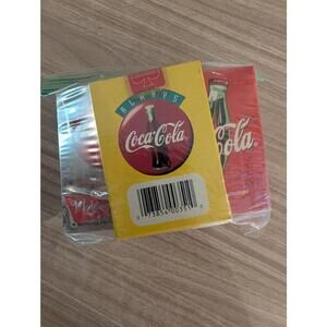 6 NEW Sealed Decks Coca-Cola Playing Cards - Bulk Lot - Official Licensed